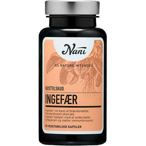 Nani Ingefær | 90 kapsler fra Nani på Mecindo.dk