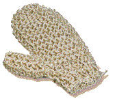 Croll & Denecke Sisal-massagehandske Finstrikket fra Croll & Denecke på Mecindo.dk