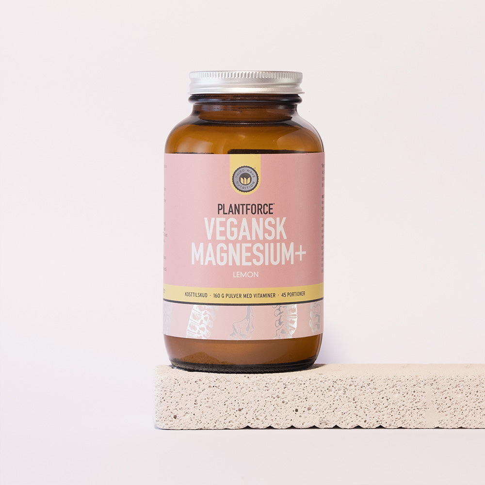 Plantforce Vegansk Magnesium + Lemon | 160 gr fra Plantforce på Mecindo.dk