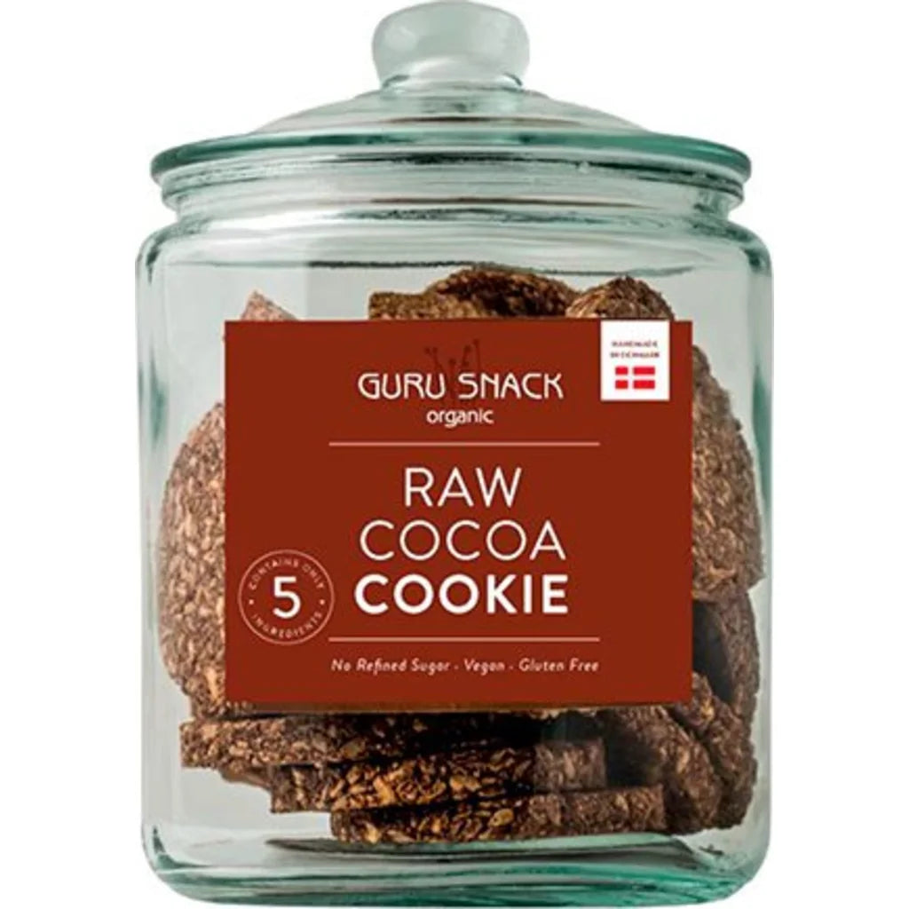 Guru Snack Raw Cocoa Cookie Økologisk Enkeltvis Indpakket | 55 gr fra Mecindo.dk på Mecindo.dk