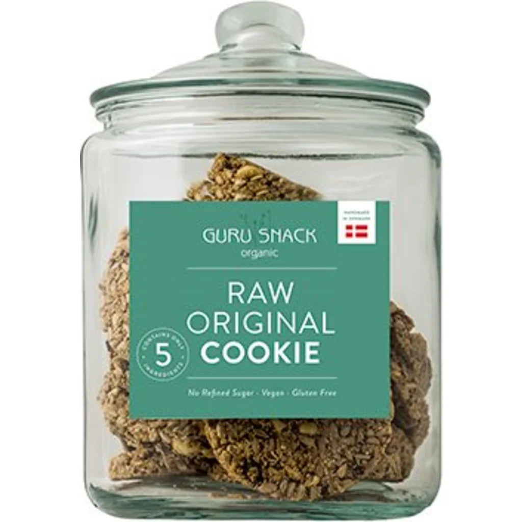 Guru Snack Raw Original Cookies Økologisk Enkeltvis Indpakket | 55 gr fra Mecindo.dk på Mecindo.dk