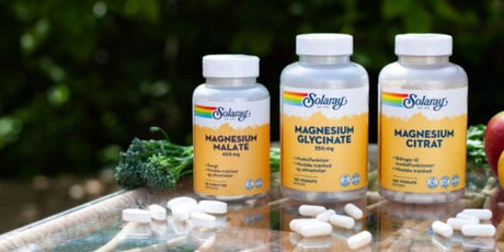 Magnesium fra Solaray – 3 tilskud du bør kende