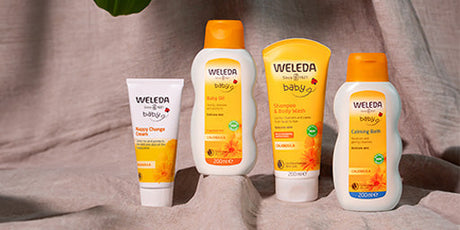 Weleda hudpleje-serie med calendula til mor & barn