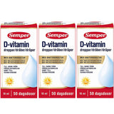Semper D-vitamindråber | 3 x 10 ml