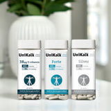 Unikalk Silver M. D Vitamin | 180 Tabl. fra Unikalk på Mecindo.dk