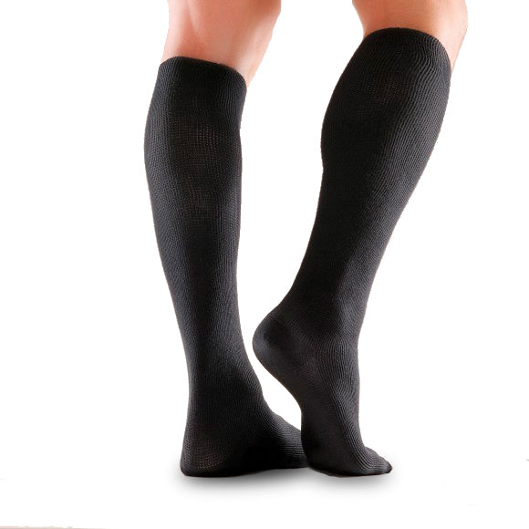 Mabs Bomuld Knæstrømpe (Bred) - Sort Xl