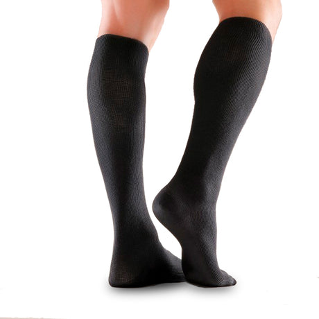 Mabs Bomuld Knæstrømpe (Bred) - Sort Xl