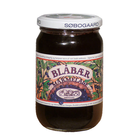 Søbogaard Blåbærmarmelade Økologisk | 400 gr fra Søbogaard på Mecindo.dk