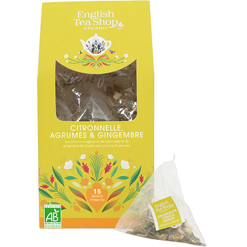 English Tea Shop Lemongrass, Citrus & Ginger Tea Økologisk | 15 br fra English Tea Shop på Mecindo.dk