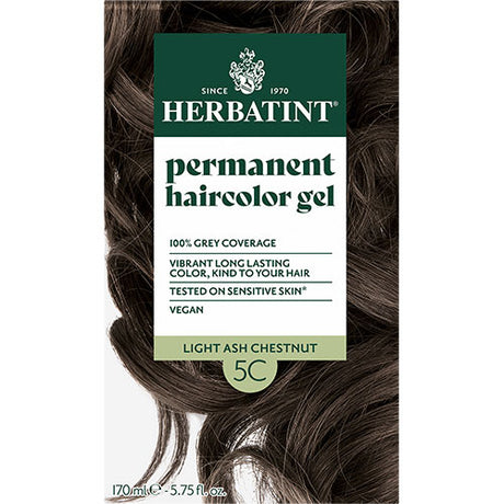 Herbatint Hårfarve 170 ML | 5C Light Ash Chestnut fra Herbatint på Mecindo.dk
