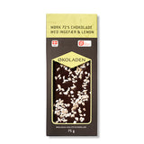 Økoladen Chokolade Mørk Ingefaer/lemon Økologisk 72% | 75 gr fra Økoladen på Mecindo.dk