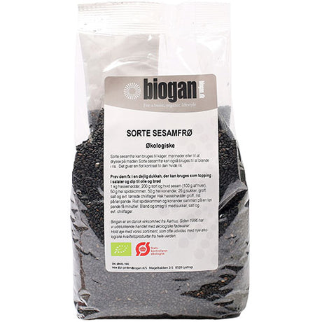 Biogan Økologiske Sorte Sesamfrø | 500 gr fra Biogan på Mecindo.dk