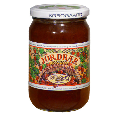 Søbogaard Jordbærmarmelade Økologisk | 390 gr fra Søbogaard på Mecindo.dk