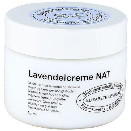 Elizabeth Løvegal Natcreme Lavendel | 30 ml fra Elizabeth Løvegal på Mecindo.dk