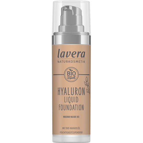 lavera Foundation Warm Nude 03 Hyaluron Liquid | 30 ml fra lavera på Mecindo.dk