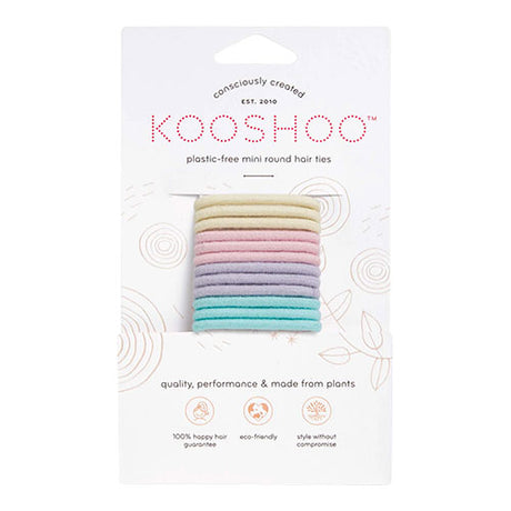 KooShoo Hårelastikker Pastel Blooms Plastikfri 12 Stk (Mini) fra KooShoo på Mecindo.dk