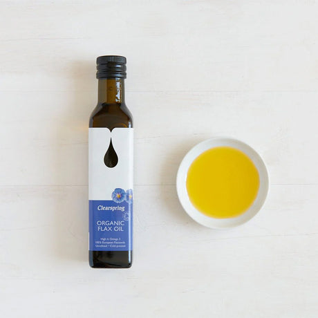 Clearspring Hørfrøolie Økologisk | 250 ml fra Clearspring på Mecindo.dk
