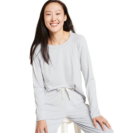 Boody Goodnight Raglan Sleep Top Dove | Str. M fra Boody på Mecindo.dk