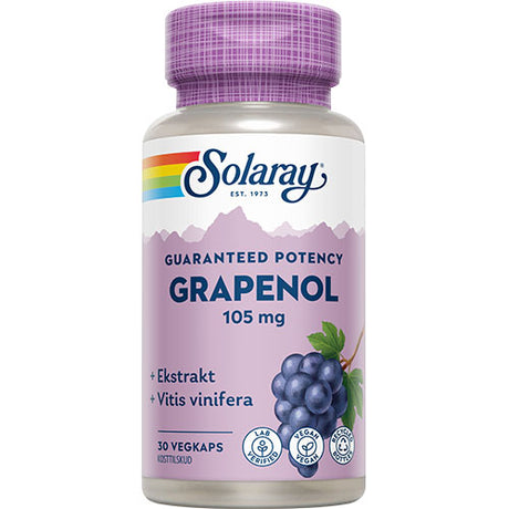 Solaray Grapenol | 30 kapsler fra Solaray på Mecindo.dk