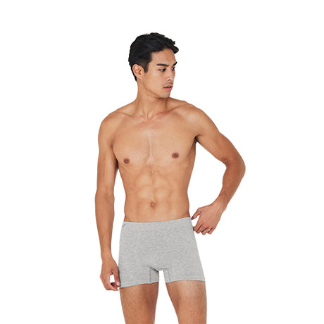 Boody Men´s Boxers Light Grey Marl | Str. Xl fra Boody på Mecindo.dk
