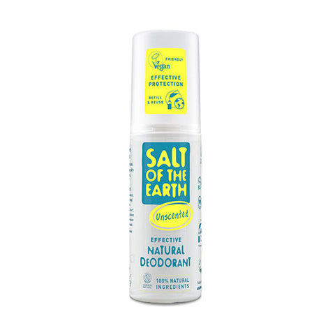 Salt of the earth Deo Spray (100 ml) | Unscented fra Salt of the earth på Mecindo.dk