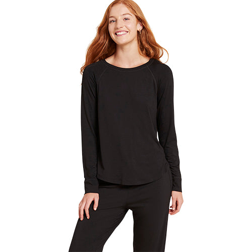 Boody Goodnight Raglan Sleep Top Black | Str. S fra Boody på Mecindo.dk