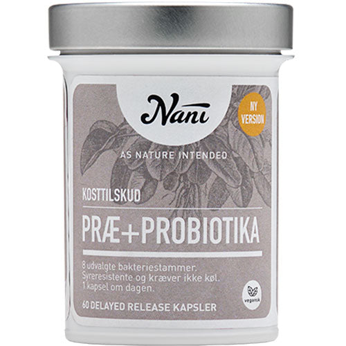 Nani Præ+Probiotika | 60 Kapsler fra Nani på Mecindo.dk