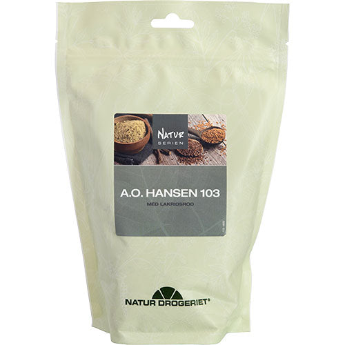 A. O. Hansen 103 M. Lakridsrod | 400 gr fra Natur-Drogeriet på Mecindo.dk