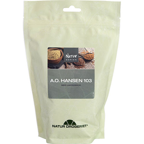A. O. Hansen 103 M. Lakridsrod | 400 gr fra Natur-Drogeriet på Mecindo.dk