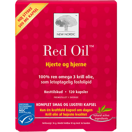 New Nordic Red Oil - Krill Olie | 120 kapsler fra New Nordic på Mecindo.dk