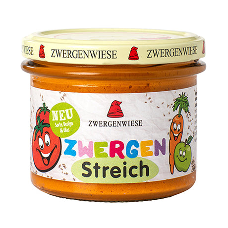 Zwergenwiese Smørepålaeg Kinder Streich M. Tomat Økologisk | 180 gr fra Zwergenwiese på Mecindo.dk