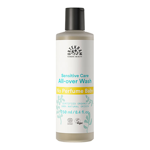 Urtekram Baby All Over Wash No Perfume | 250 ml fra Urtekram på Mecindo.dk