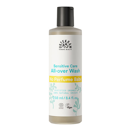 Urtekram Baby All Over Wash No Perfume | 250 ml fra Urtekram på Mecindo.dk