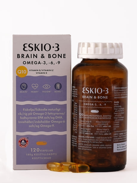 Eskio3 Brain & Bone Omega 3, 6, 9 | 120 kapsler fra Eskio3 på Mecindo.dk