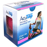 Terapeutisk Tape Pink 2,5cmx5m, 2 Ruller fra Åcutop på Mecindo.dk