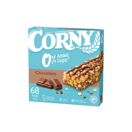 Corny 0% Added Sugar - Chocolate | 6x20 Gr fra Corny på Mecindo.dk