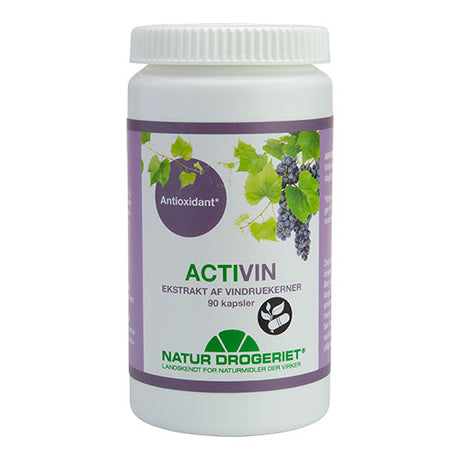 Natur-Drogeriet Activin 1 Vindruekerneekstrakt | 90 kapsler fra Natur-Drogeriet på Mecindo.dk
