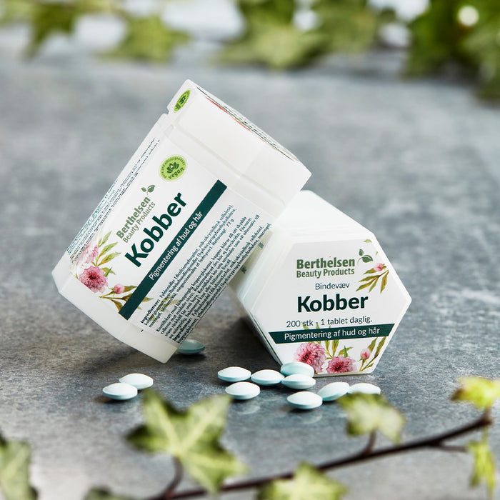 Berthelsen Kobber | 200 tabletter fra Berthelsen på Mecindo.dk