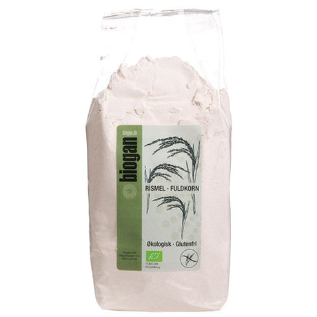 Biogan Økologisk Rismel | 1 kg fra Biogan på Mecindo.dk