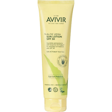 Avivir Aloe Vera Sun Lotion Spf 30 | 150 ml fra Avivir på Mecindo.dk