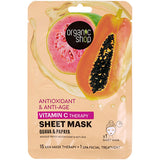 Organic Shop Vitamin C Therapy Sheet Mask - Guava & Papaya fra Organic Shop på Mecindo.dk