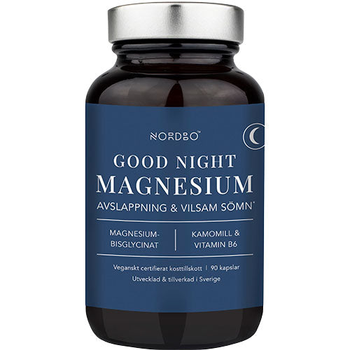 NORDBO Good Night Magnesium | 90 kapsler fra NORDBO på Mecindo.dk