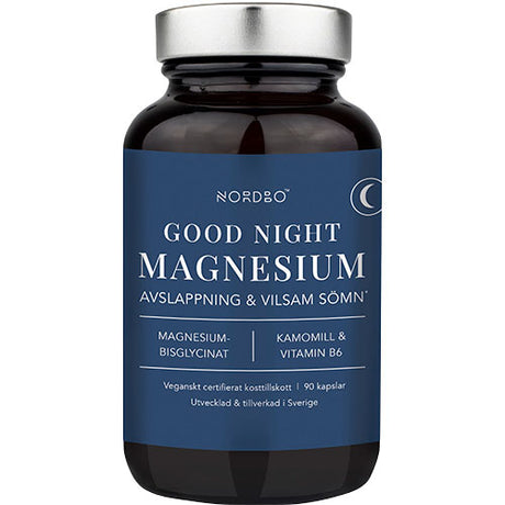 NORDBO Good Night Magnesium | 90 kapsler fra NORDBO på Mecindo.dk