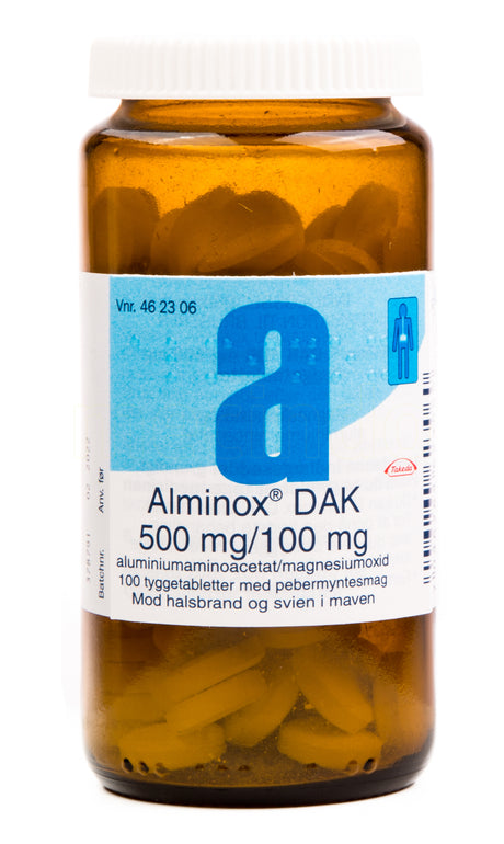 Alminox Dak Tyggetabletter | 100 Tabl. fra Otinova på Mecindo.dk