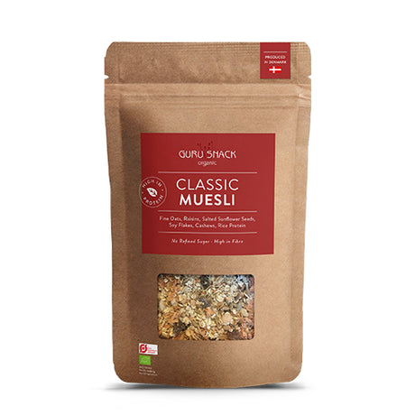 Guru Snack Classic Mysli Økologisk | 750 gr fra Guru Snack på Mecindo.dk