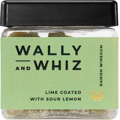 Wally and Whiz Vingummi Lime med Sur Citron | 135 g