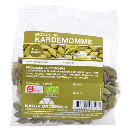Natur-Drogeriet Kardemomme Hel Grøn Økologisk | 75 gr fra Natur-Drogeriet på Mecindo.dk