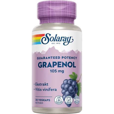 Solaray Grapenol | 30 kapsler fra Solaray på Mecindo.dk