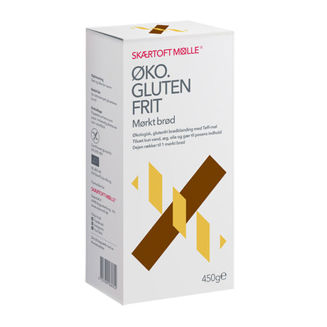 Skaertoft mølle Brødblanding Mørkt Brød Økologisk Glutenfri | 450 gr fra Skaertoft mølle på Mecindo.dk