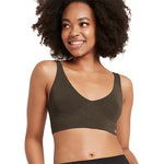 Boody Shaper Crop Bra Dark Olive | Str. Xs